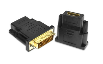 Adapter - konwerter DVI-D męski (24+1) na HDMI żeński 1080p