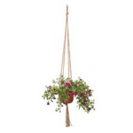 Hanging Flower Bed - Macramé With Boho String For Flowers - 105cm