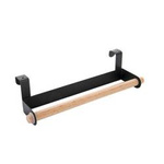 Wooden door hanger - black - Kitchen paper holder