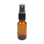 Glass Bottle with Atomizer - 20 ml - Dark Glass