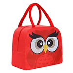 Thermal Bag With Handle Lunch Bag Red Insulated Owl