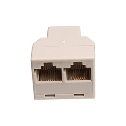 RJ45 network cable splitter - 1 socket to 2 RJ-45 sockets