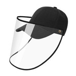 Baseball cap - black with white trim - Baseball cap