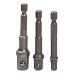 Screwdriver adapters - 1/4" 3/8" 1/2" reductions - Set of 3 pcs