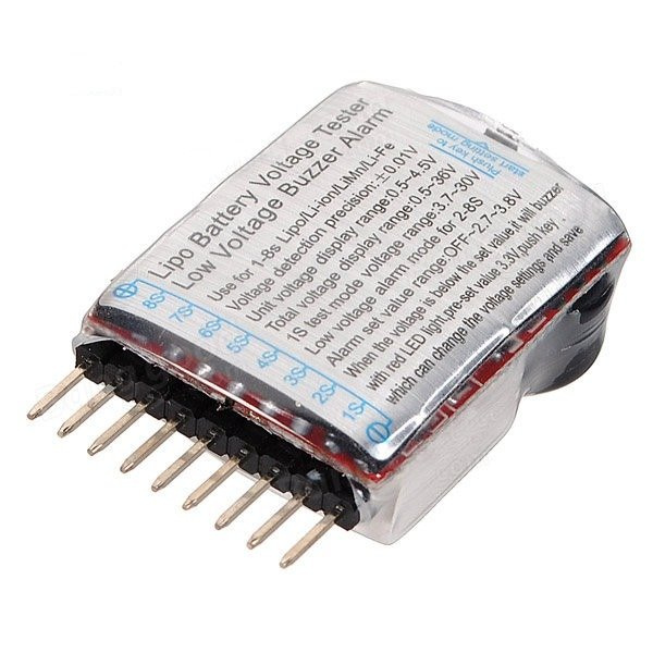 Alarm Buzzer LiPo - lipo alarm 8s - miernik napięcia cel z alarmem