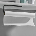 Towel hanger black - self-adhesive - holder