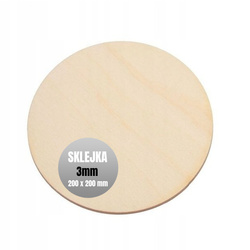 Round Plywood - 200x3mm - 20cm - Plywood Base - Board