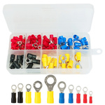 Set of 102pcs Eye Connectors with Insulated Cable Terminals