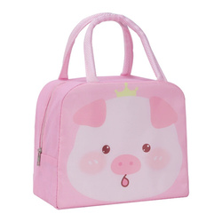 Thermal Lunch Bag Box Breakfast Bag Pink Isolation Pig