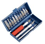 Scalpels, modeling knives - set of 13 blades and 3 handles.