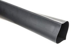 Heat shrinkable tube Ø40/Ø20 mm - silicone - black - 1mb - flexible