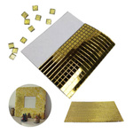 Gold glass mosaic - 15x10cm 1mm - 3D self-adhesive mosaic sticker