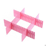 Przegródki do szuflady 47x7cm - Organizer do szafy - 4 szt.