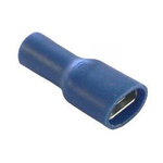 Insulated flat female connector - 6.3mm - blue - for cable 1-2.5mm2 - 10pcs