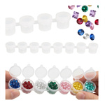 Plastic container 8x3ml for zircons, paints - interconnected resealable containers