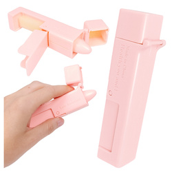 Assistant for contactless door opening - pink - portable elevator button