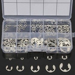 120pcs set. e-clips - from 1.5 to 10mm - pin - seger