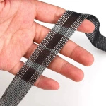 Self-adhesive tape for shortening pants - gray - 50 m - without sewing