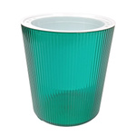 CRYSTAL Green Plant Pot with Self Watering System 10.3cm