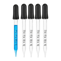 Kroplomierz szklany prosty - 1 ml - pipeta szklana - zakraplacz