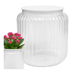 LANTERN Pot - Transparent Plastic 8.8cm
