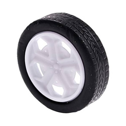 26x6mm rubber wheel - for 2mm axle - for DIY robots and vehicles
