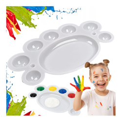 Plastic Paint Palette - Color Mixing Palette 16x10cm