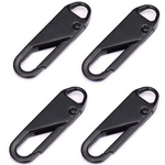 Snap hook for zipper pull - black 3.7cm