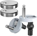 Zestaw do mocowania deski sedesowej 14mm - z kołnierzem 45mm - śruby mocujące - 2szt