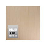 Square Plywood 2mm 100x100 mm - Plywood Backing Board