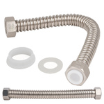 Connection Hose 28cm 3/4 Inch - Stainless Steel Corrugated Pipe