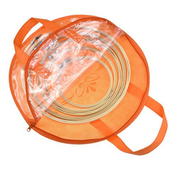 Bag with embroidery tambourines - Set of 5 tambourines with bag - Embroidery accessories