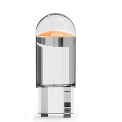 Żarówka LED COB W5W T10 12V - żółta - T10 HPC 360 sferyczna - Techniczna