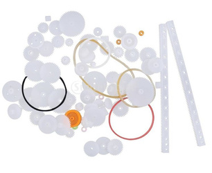 Set of 75 plastic gears and pinions - for building robot mechanics.