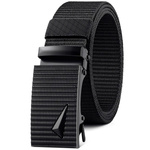Strong webbing belt - black belt - automatic buckle - unisex