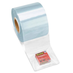 Rurka koszulka termokurczliwa PVC Ø19mm - bezbarwna 1mb - szerokość 30mm