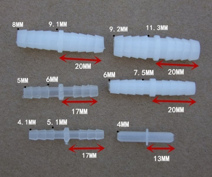 złącze do węża - proste - 10x10mm - łącznik wciskany - złączka - 3 szt.