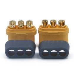 MR60-M connector - Amass connector - plug + socket - connector with covers for ESC-motor connections