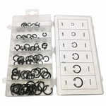 Set of 100pcs. e-clips - from 11 to 21 mm - pin - seger