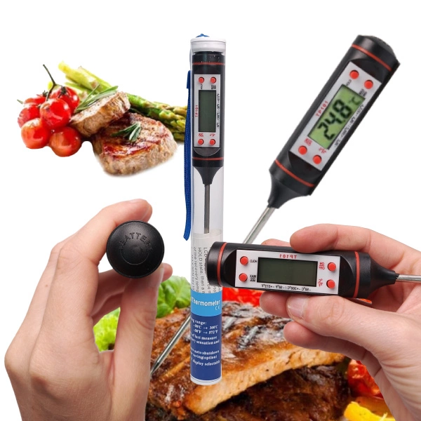 Termometr LCD Szpilkowy Kuchenny do mięsa (-50C do 300C)