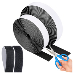 Velcro with adhesive 50mm x 200mm - black color