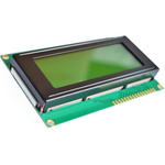 4x20 LCD display - Yellow - with HD44780 compatible controller - 2004A