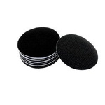 Self-adhesive Velcro for fixing - 50mm circle - black - 5pcs - adhesive tape