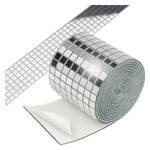 Glass Mosaic Silver Roll 120x4cm 1mm 3D Self-adhesive Mosaic Sticker