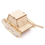 Plywood self-propelled tank - DIY - Wooden Educational Toy