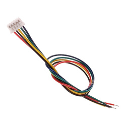 Micro JST socket with 150mm cable - 5 PIN raster 1.25 - MCX - female (female)