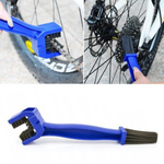 Bicycle and motorcycle chain cleaning brush- blue