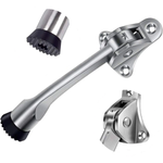 Door stop silver leg 12cm universal support