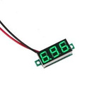 DC voltmeter 3-30V - 0.36' - LED green - without case