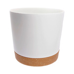 Pot With Base ANTONY 16.5cm 2.7L - White Plastic Cover